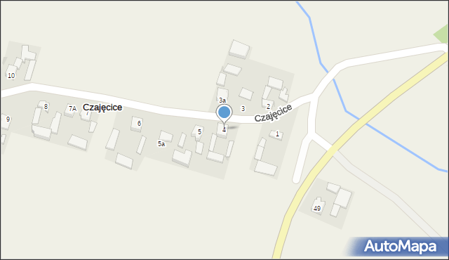 Czajęcice, Czajęcice, 4, mapa Czajęcice