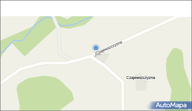 Czajewszczyzna, Czajewszczyzna, 10, mapa Czajewszczyzna