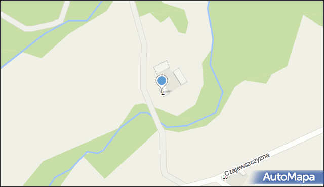 Czajewszczyzna, Czajewszczyzna, 4, mapa Czajewszczyzna