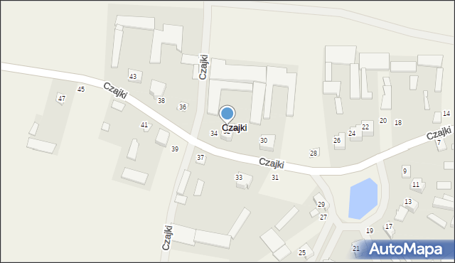 Czajki, Czajki, 32, mapa Czajki