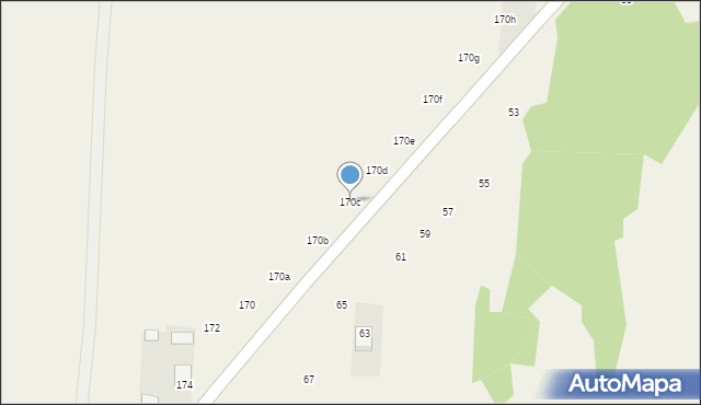 Czajków Północny, Czajków Północny, 170c, mapa Czajków Północny