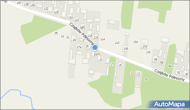 Czajków Północny, Czajków Północny, 23, mapa Czajków Północny