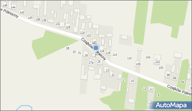 Czajków Północny, Czajków Północny, 27, mapa Czajków Północny