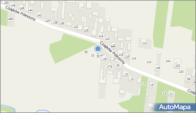 Czajków Północny, Czajków Północny, 31, mapa Czajków Północny