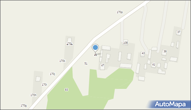 Czajków Północny, Czajków Północny, 49, mapa Czajków Północny