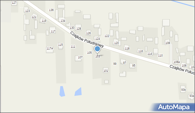 Czajków Południowy, Czajków Południowy, 103, mapa Czajków Południowy