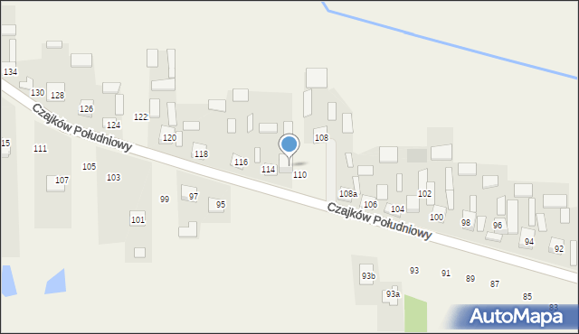 Czajków Południowy, Czajków Południowy, 112, mapa Czajków Południowy