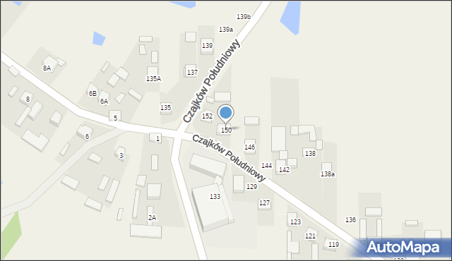 Czajków Południowy, Czajków Południowy, 150, mapa Czajków Południowy