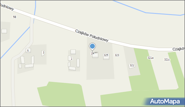 Czajków Południowy, Czajków Południowy, 1A, mapa Czajków Południowy