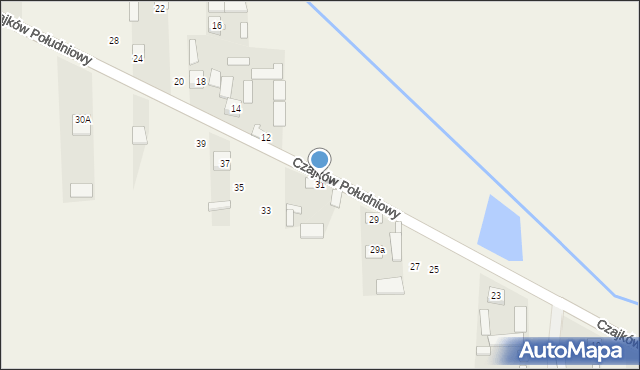 Czajków Południowy, Czajków Południowy, 31, mapa Czajków Południowy