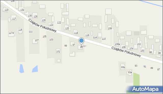 Czajków Południowy, Czajków Południowy, 95, mapa Czajków Południowy