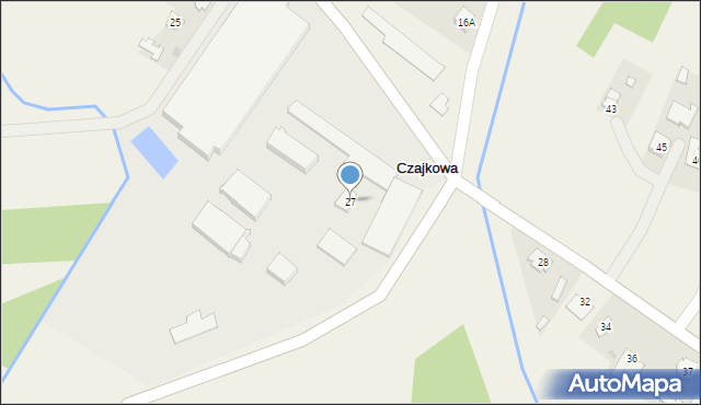 Czajkowa, Czajkowa, 27, mapa Czajkowa