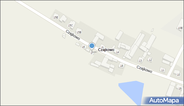 Czajkowo, Czajkowo, 17, mapa Czajkowo