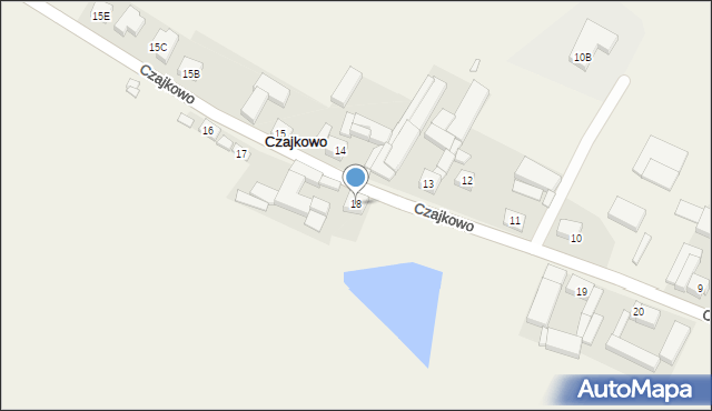 Czajkowo, Czajkowo, 18, mapa Czajkowo