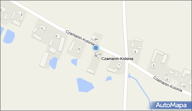 Czamanin-Kolonia, Czamanin-Kolonia, 6a, mapa Czamanin-Kolonia