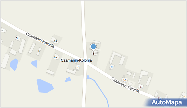 Czamanin-Kolonia, Czamanin-Kolonia, 8, mapa Czamanin-Kolonia