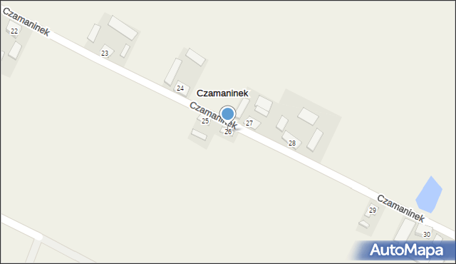 Czamaninek, Czamaninek, 26, mapa Czamaninek