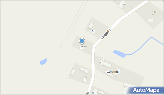 Czapelki, Czapelki, 2C, mapa Czapelki