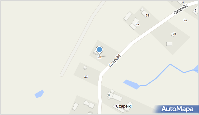 Czapelki, Czapelki, 2d, mapa Czapelki