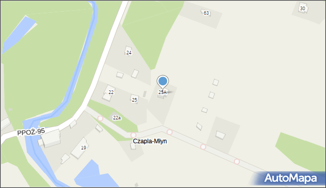 Czapla, Czapla, 26, mapa Czapla