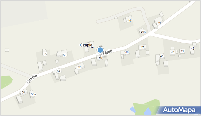 Czaple, Czaple, 50, mapa Czaple