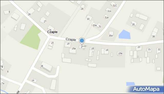 Czaple, Czaple, 17, mapa Czaple