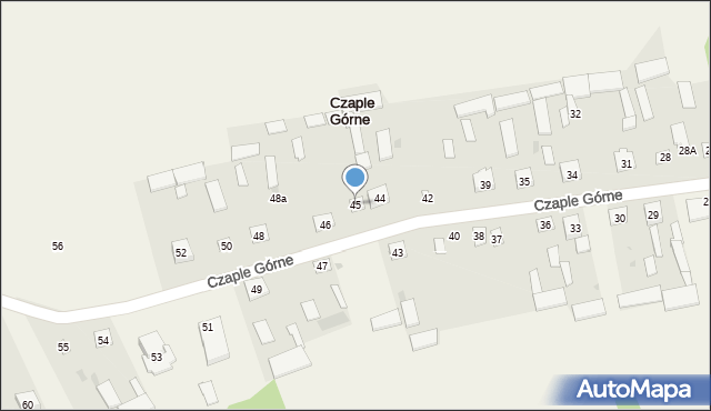 Czaple Górne, Czaple Górne, 45, mapa Czaple Górne