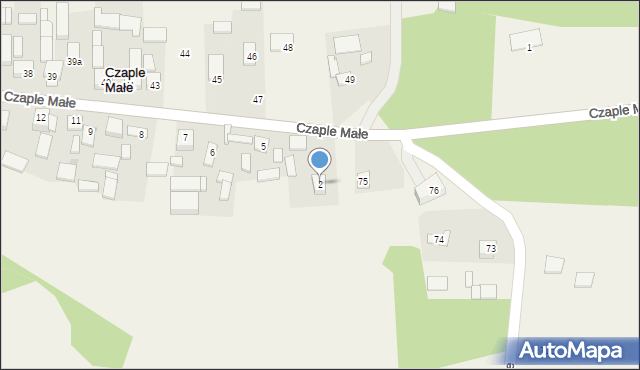 Czaple Małe, Czaple Małe, 2, mapa Czaple Małe