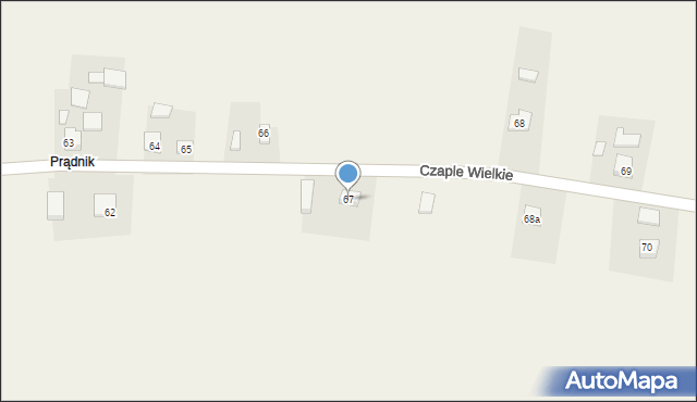 Czaple Wielkie, Czaple Wielkie, 67, mapa Czaple Wielkie
