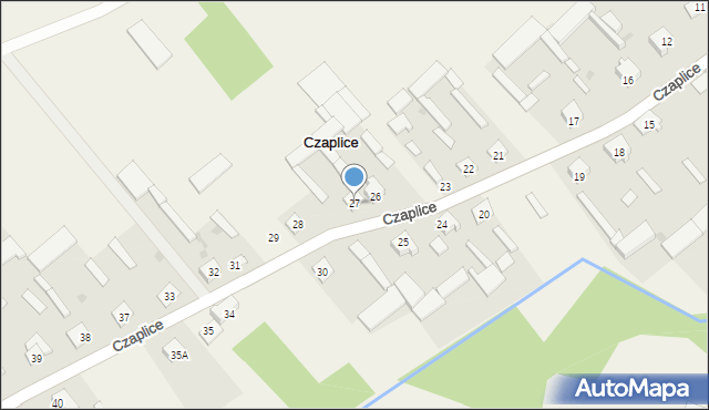 Czaplice, Czaplice, 27, mapa Czaplice