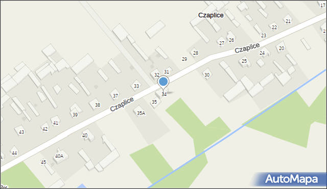 Czaplice, Czaplice, 34, mapa Czaplice