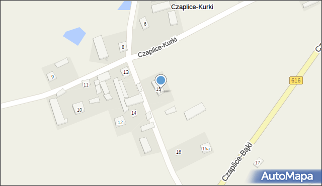 Czaplice-Bąki, Czaplice-Bąki, 16, mapa Czaplice-Bąki