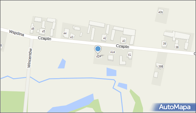 Czaplin, Czaplin, 42A, mapa Czaplin