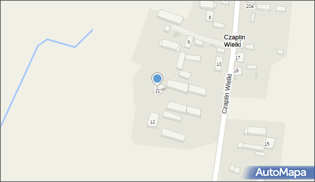 Czaplin Wielki, Czaplin Wielki, 11, mapa Czaplin Wielki