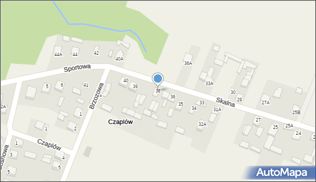 Czaplów, Czaplów, 38, mapa Czaplów