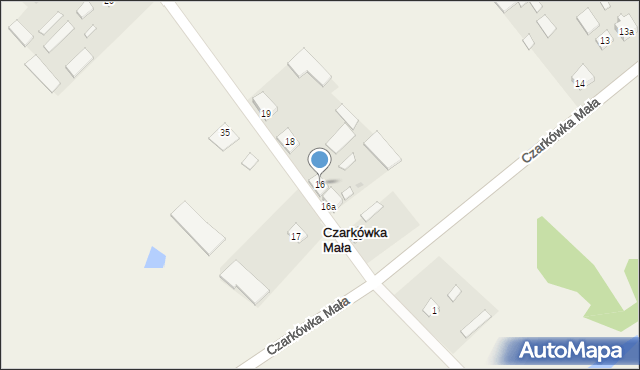 Czarkówka Mała, Czarkówka Mała, 16, mapa Czarkówka Mała
