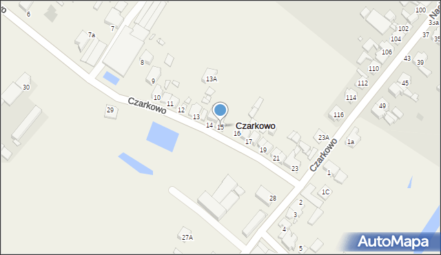 Czarkowo, Czarkowo, 15, mapa Czarkowo