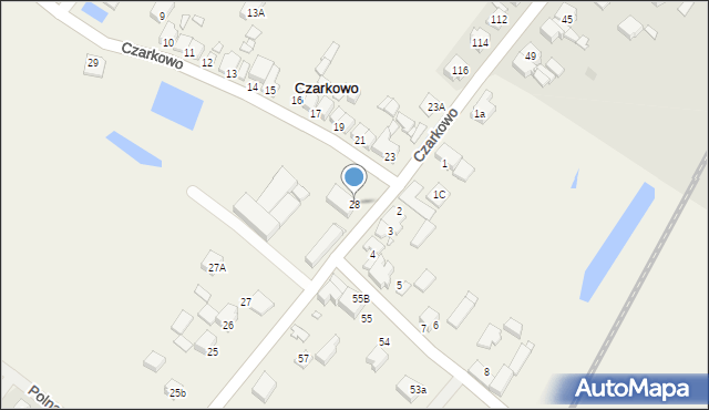 Czarkowo, Czarkowo, 28, mapa Czarkowo