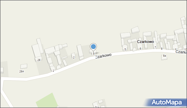 Czarkowo, Czarkowo, 3, mapa Czarkowo