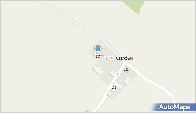 Czarkowy, Czarkowy, 135, mapa Czarkowy