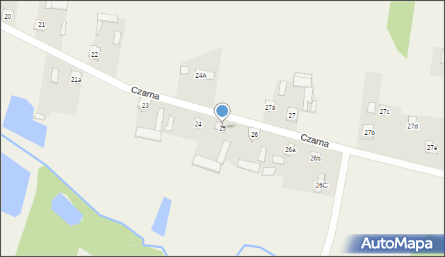 Czarna, Czarna, 25, mapa Czarna