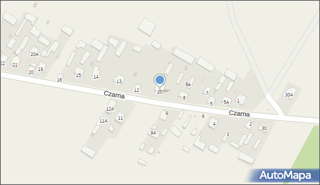 Czarna, Czarna, 10, mapa Czarna