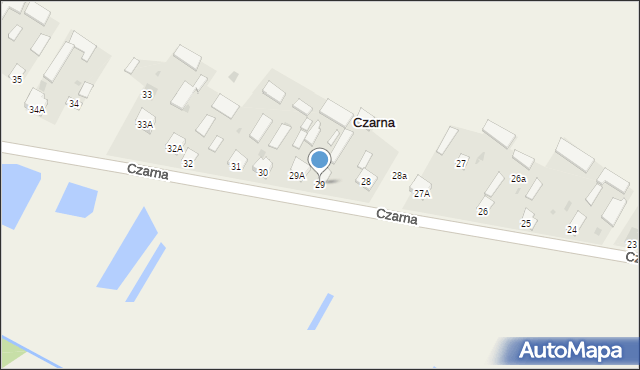 Czarna, Czarna, 29, mapa Czarna