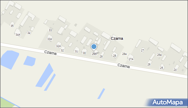 Czarna, Czarna, 29A, mapa Czarna