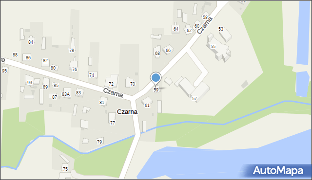 Czarna, Czarna, 59, mapa Czarna