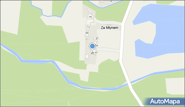 Czarna, Czarna, 65, mapa Czarna