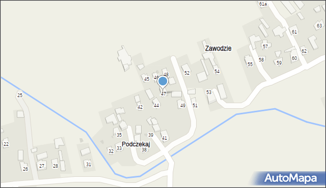 Czarna, Czarna, 47, mapa Czarna