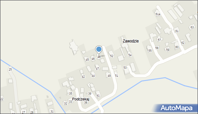 Czarna, Czarna, 48, mapa Czarna