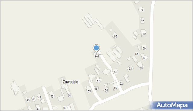 Czarna, Czarna, 61a, mapa Czarna