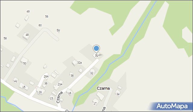 Czarna, Czarna, 31, mapa Czarna